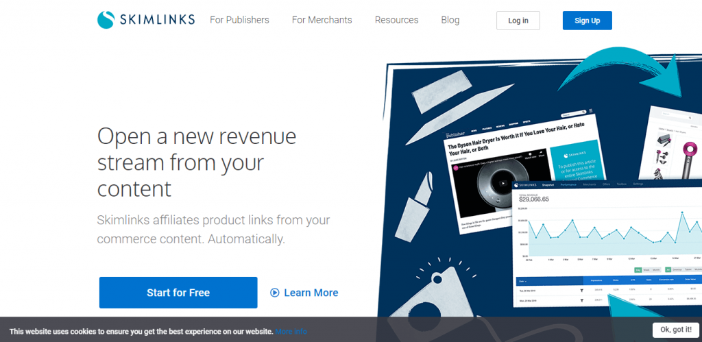 skinlinks Google AdSense alternative for WordPress Website