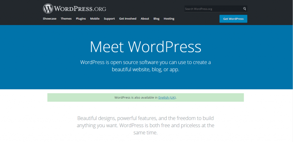 WordPress blogging platform