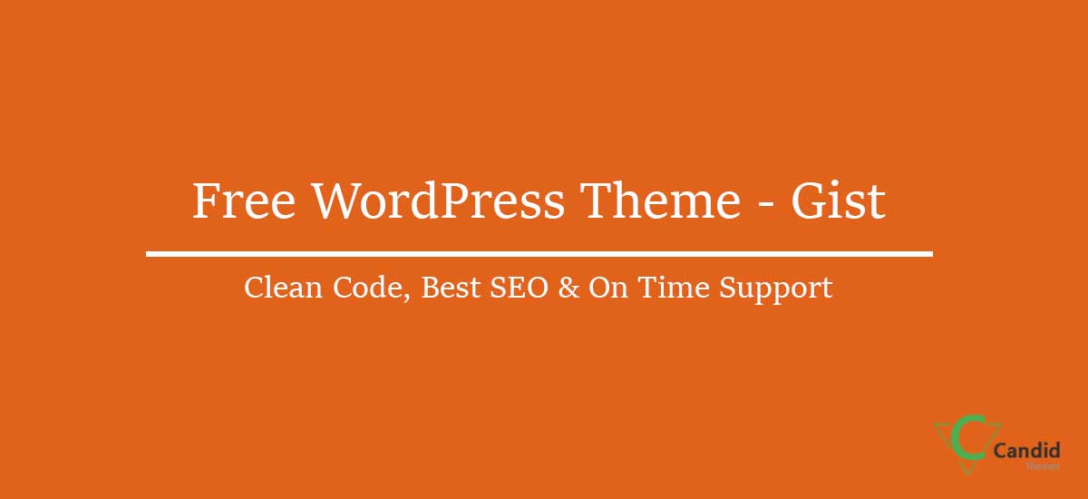 Gist – Clean and Responsive Free WordPress Theme for 2022