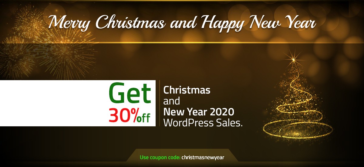 Christmas and New Year WordPress Sales For 2022 – Buy all themes on 30% Off