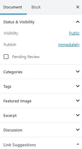 final edit add a new post in WordPress using the Gutenberg editor