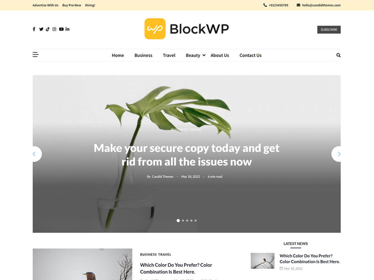 BlockWP Pro PostX Demo