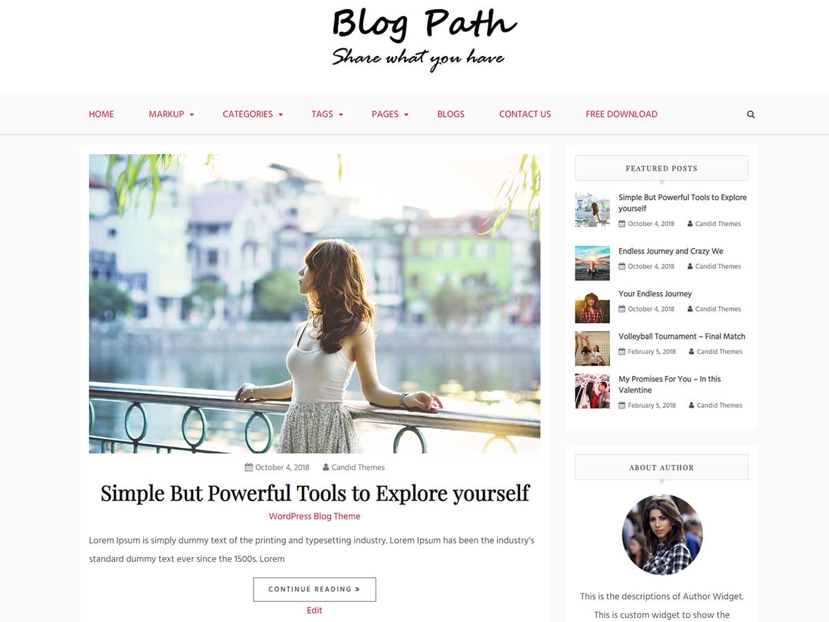Blog Path Main Demo 