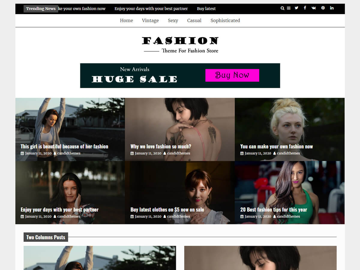 Grip Pro – Premium Magazine WordPress Theme Fashion Demo