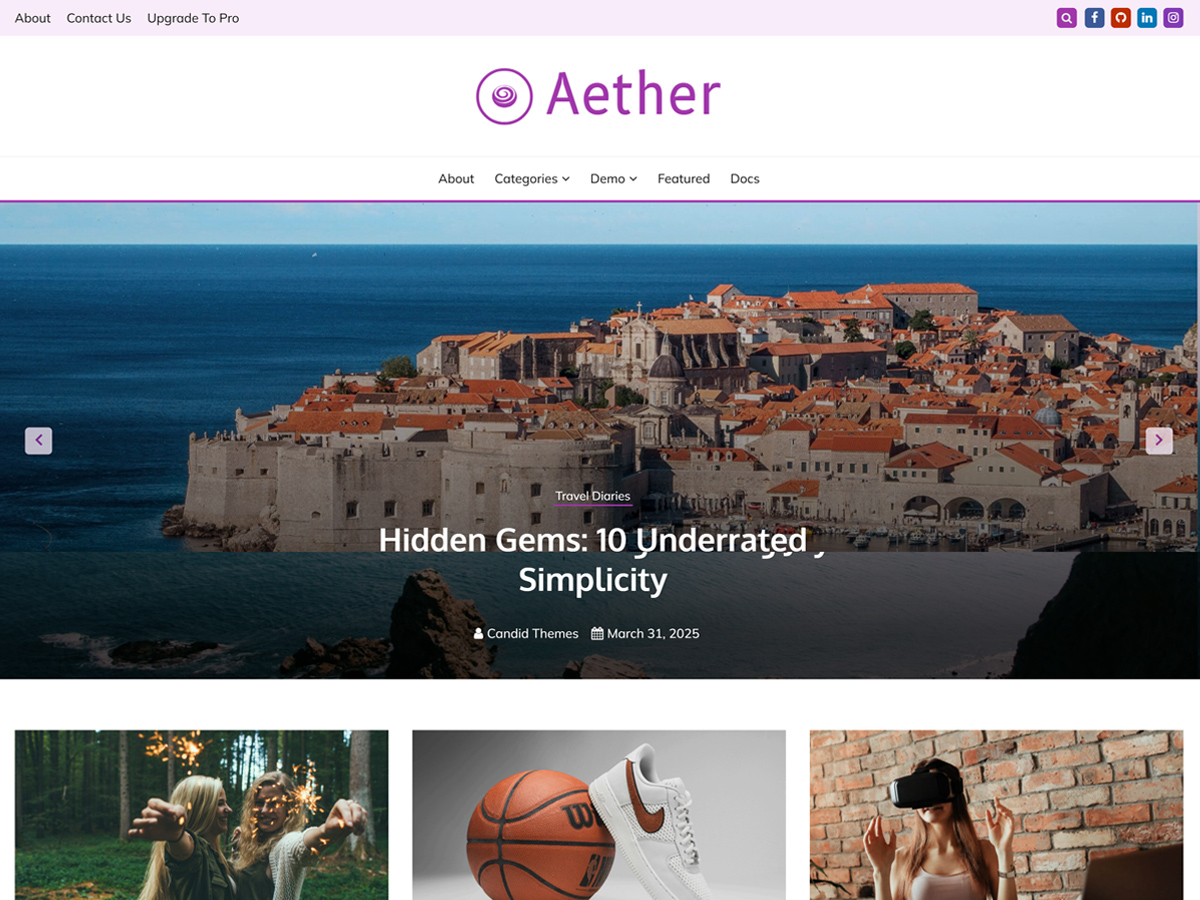 Arther Pro Default Demo